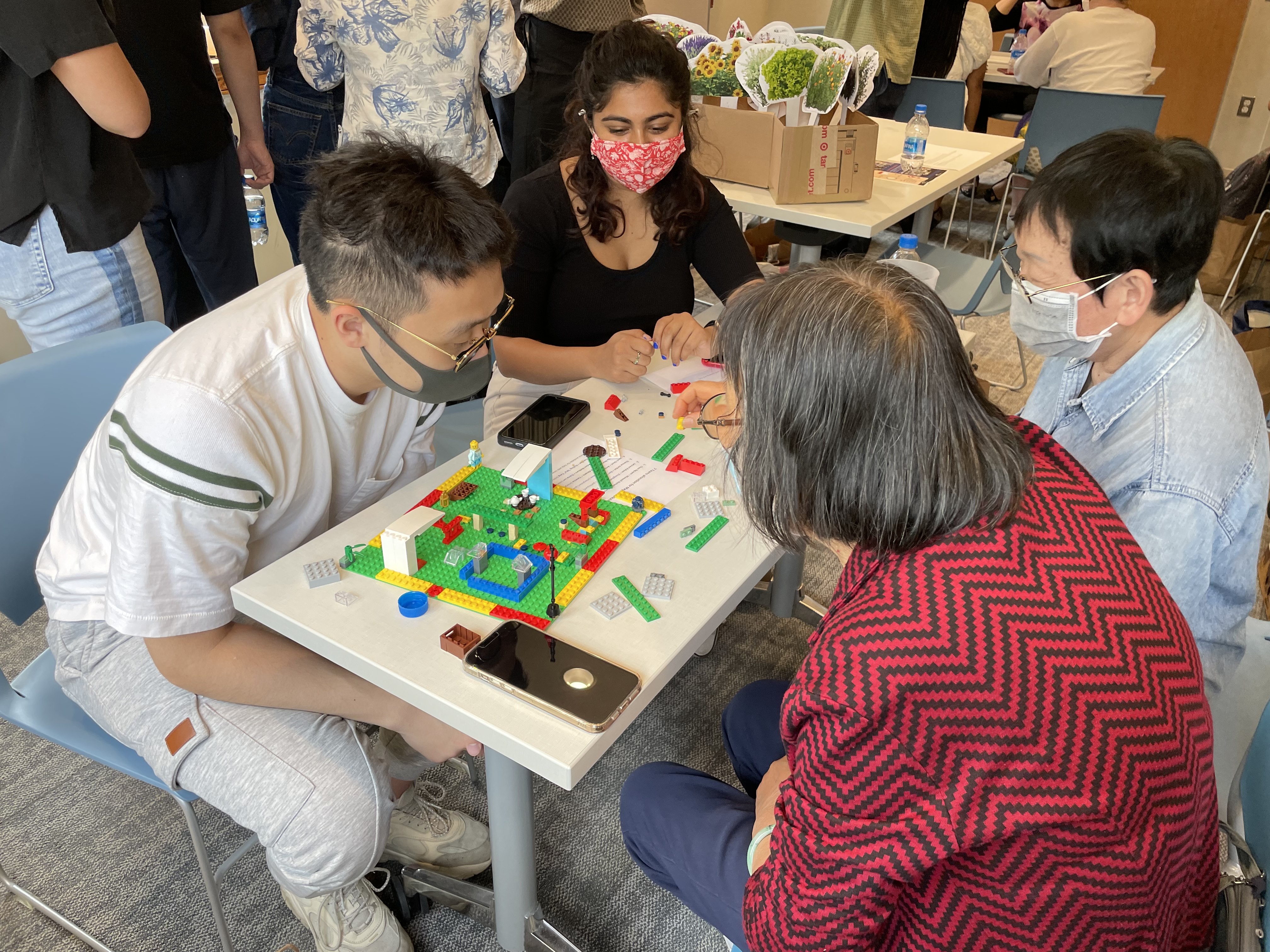 Students collaborate with older adults in co-design workshop